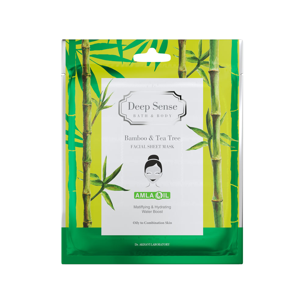 تصویر ماسک ورقه ای دیپ سنس مدل بامبو مناسب پوست چرب 25 میل